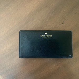 Kate Spade Wallet Black Leather